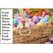 Easter bunny girls name tags digital download laser 
