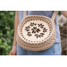 Crochet basket base carved ornament instant download