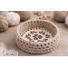 Crochet basket base carved ornament instant download