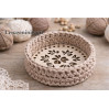 Crochet basket base carved ornament instant download