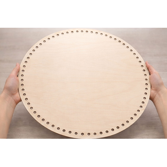 Basket base laser cut file – round 22 inch 55 cm bottom
