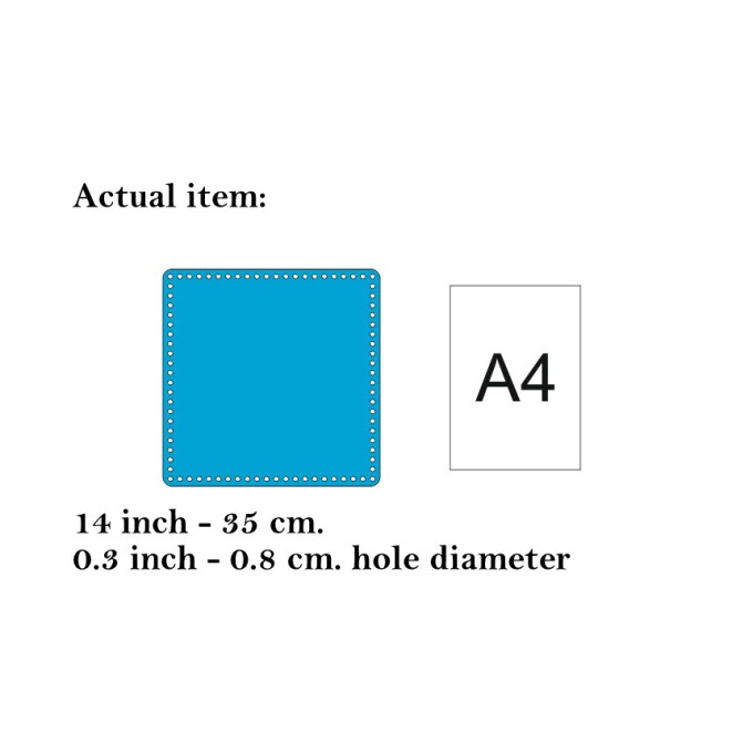 Square basket base 14 inch 35 cm digital file laser cut