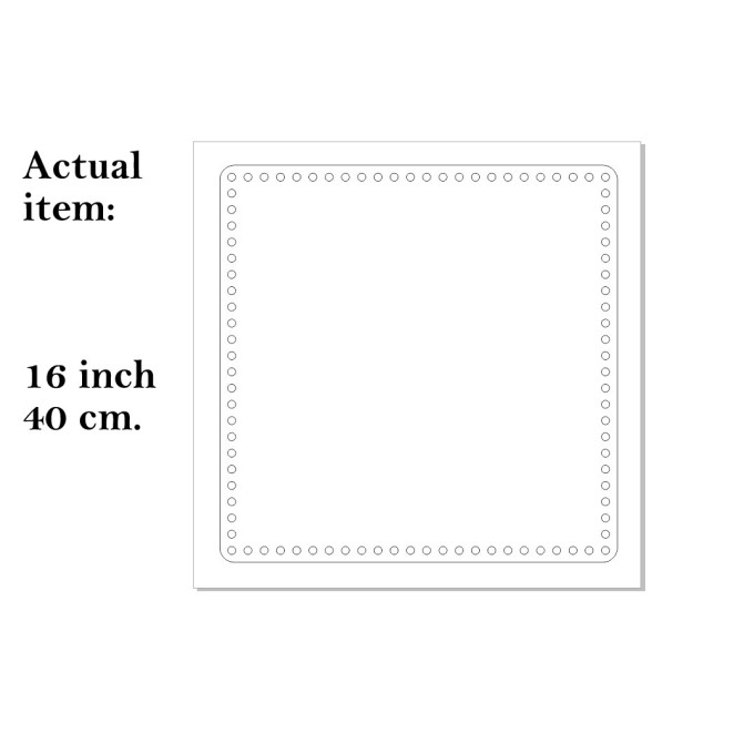 Basket bottom square shape 16 inch 40 cm digital file