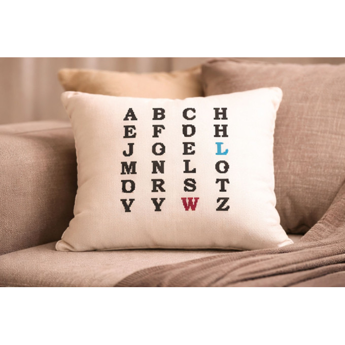 Cross stitch alphabet pattern digital file, embroidery 