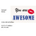 Cross stitch you are awesome words embroidery