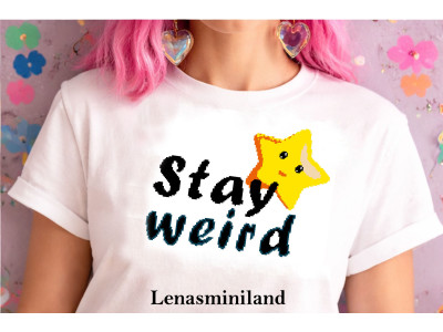 Cross stitch stay weird