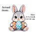 Cross stitch pattern Easter bunny with eggs embroidery