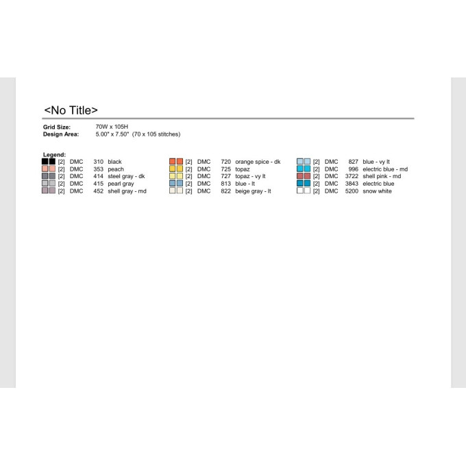 Cross stitch pattern Easter bunny with eggs embroidery