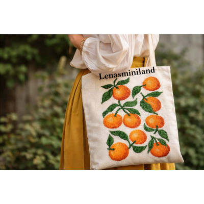 Cross stitch oranges