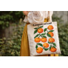 Cross stitch oranges retro eclectic pattern digital file 