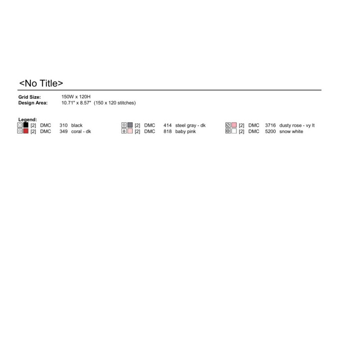 Cross stitch nope lips pattern, disgusting modern 