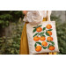 Cross stitch oranges retro eclectic pattern digital file 