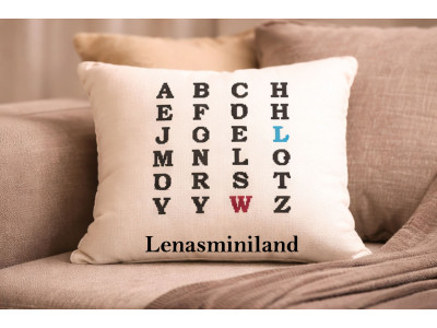 Cross stitch alphabet