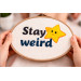 Cross stitch stay weird star pattern embroidery funny 