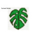 Monstera leaf cross stitch pattern embroidery scheme 