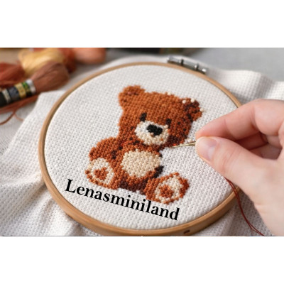 Teddy bear embroidery