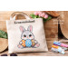 Cross stitch pattern Easter bunny with eggs embroidery