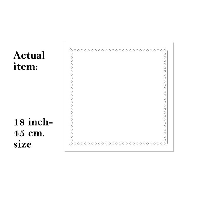 Basket bottom square 18 inch 45 cm digital file base 