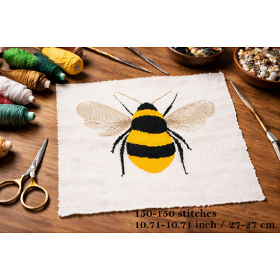 Cross stitch bee
