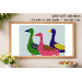 Cross stitch goose embroidery pattern digital file