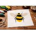Bee cross stitch embroidery pattern 10 inch needlework