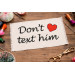 Cross stitch pattern don’t text him quote heart file