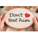 Cross stitch pattern don’t text him quote heart file