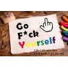 Embroidery pattern go fuck yourself cross stitch digital