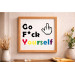 Embroidery pattern go fuck yourself cross stitch digital
