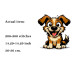 Carton dog cross stitch pattern embroidery file digital