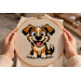 Carton dog cross stitch pattern embroidery file digital