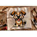 Carton dog cross stitch pattern embroidery file digital