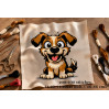 Carton dog cross stitch pattern embroidery file digital