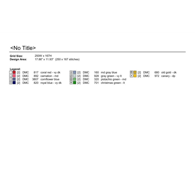 Cross stitch goose embroidery pattern digital file