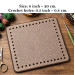 Base for embroidery basket square plywood digital file