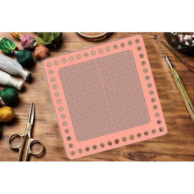 Base for embroidery basket square plywood digital file