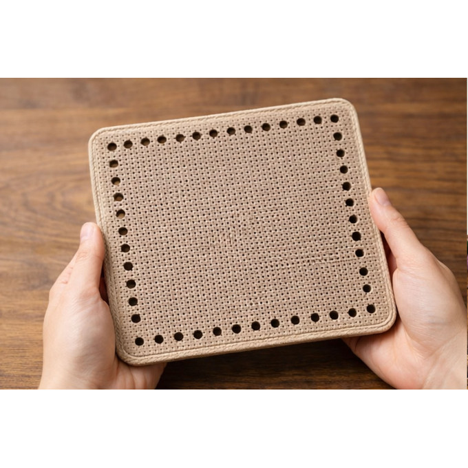 Base for embroidery basket square plywood digital file