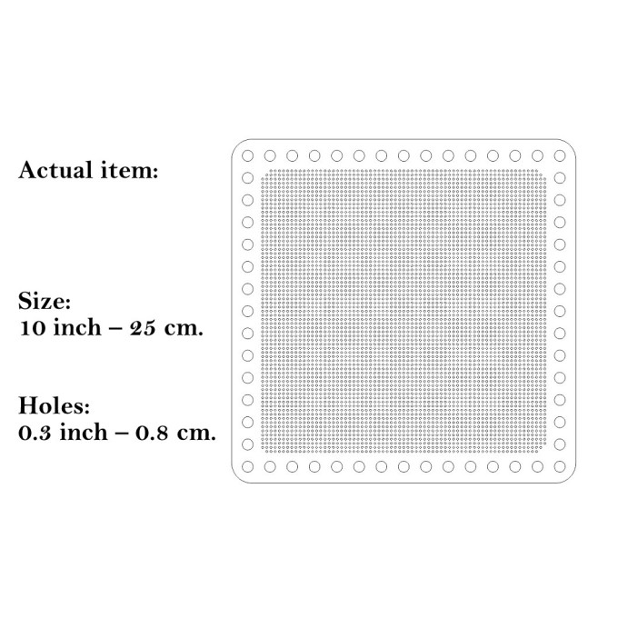 Square basket base for embroidery digital file 10 inch