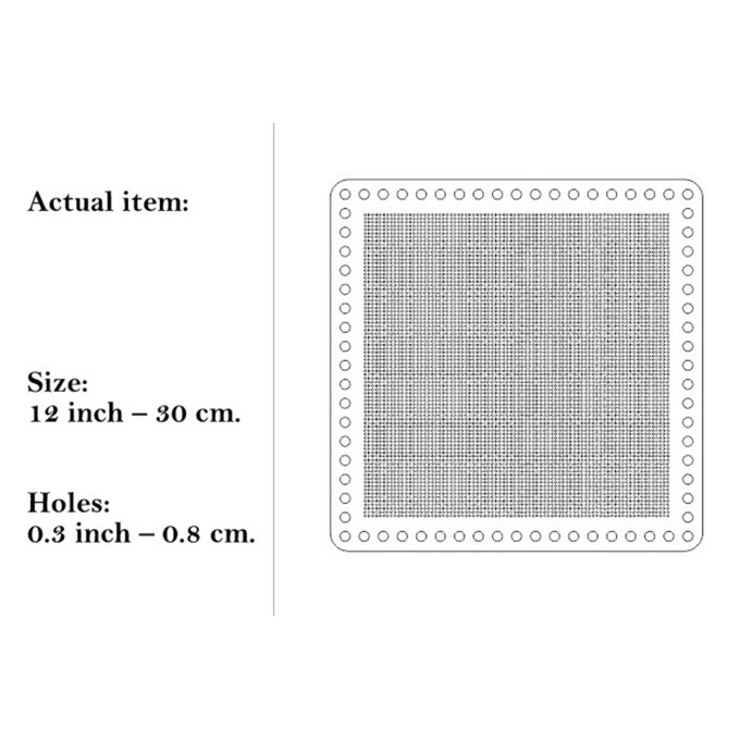 Digital file plywood embroidery basket base 12 inch 