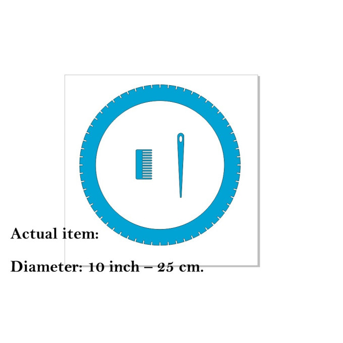 Round weaving loom 10 inch digital file laser cut plywood