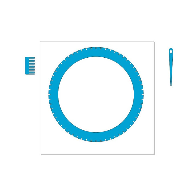 Round weaving loom 10 inch digital file laser cut plywood