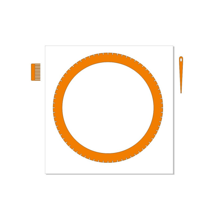 Circle weaving loom 12 inch 30 cm digital download file 