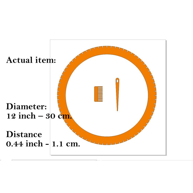 Circle weaving loom 12 inch 30 cm digital download file 
