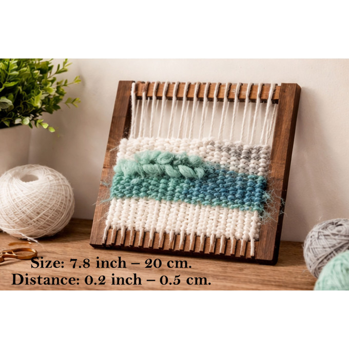 Square weaving loom 8 inch size digital file craft knitting