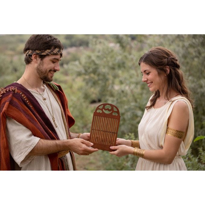 Antique Danish weaving loom digital file fiber art