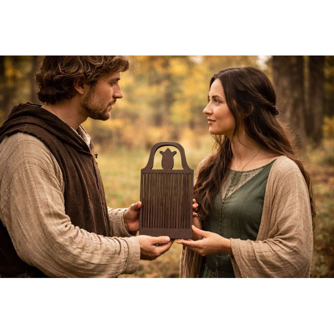 Antique weaving board 1800 years lacing threading