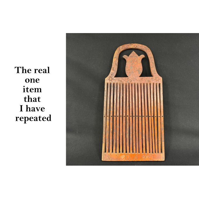 Antique weaving board 1800 years lacing threading