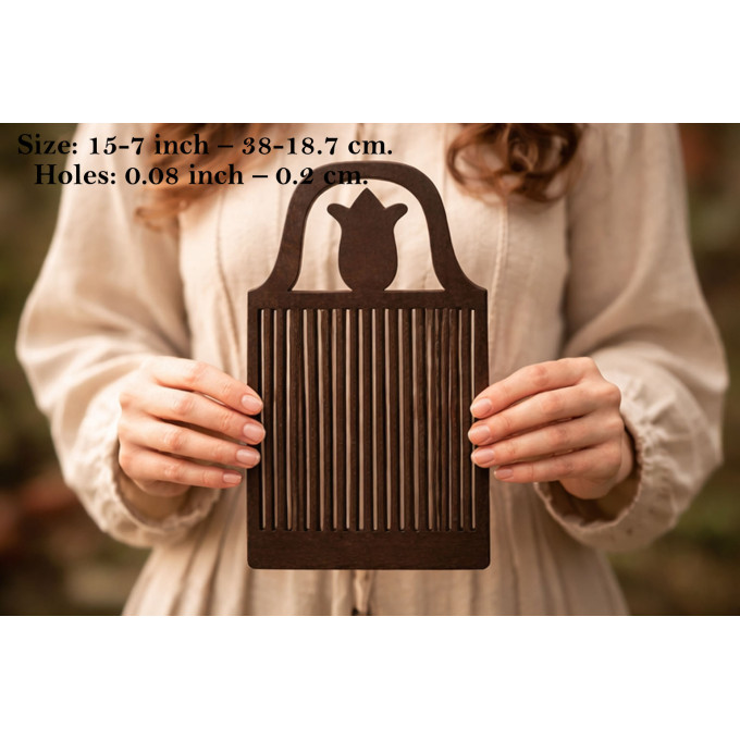 Antique weaving board 1800 years lacing threading