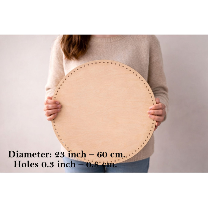 Big round basket base 23 inch digital file. Laser cut 