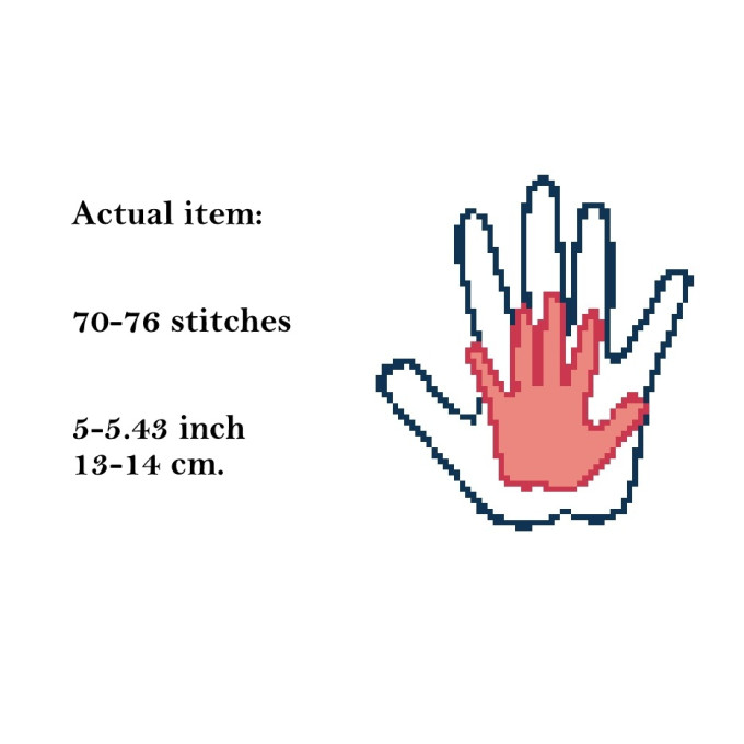 Handprint cross stitch pattern digital download hand 